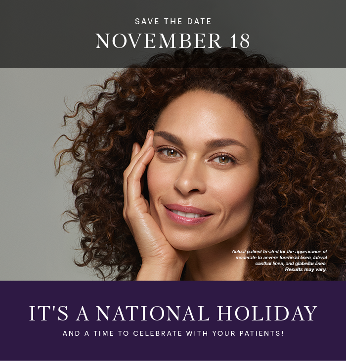 Save the date November 18th, It's a National Holiday.