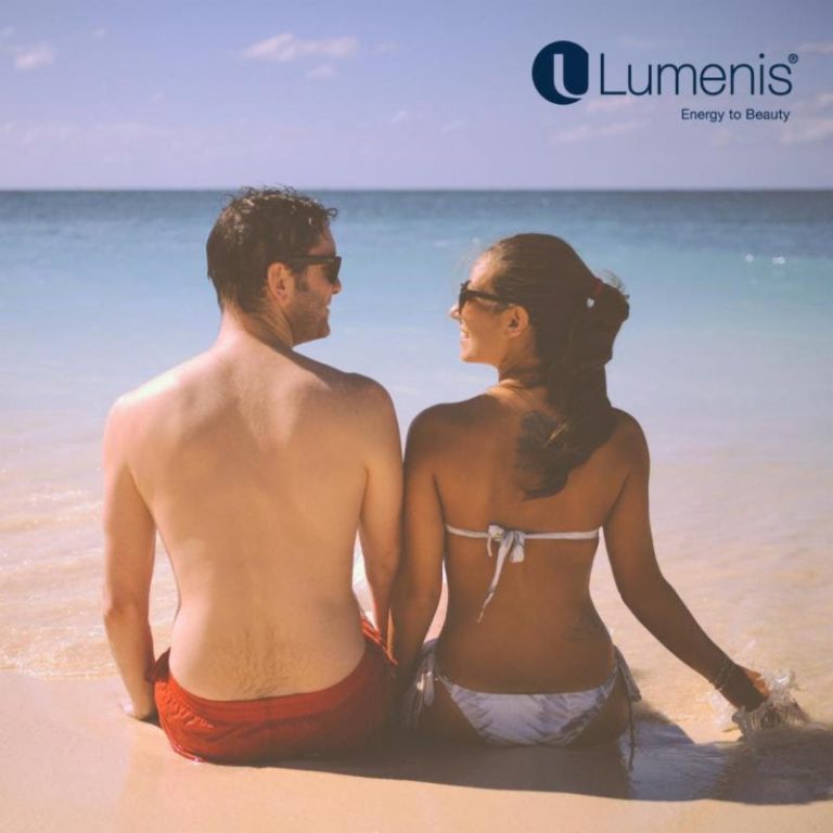 Young couple on beach